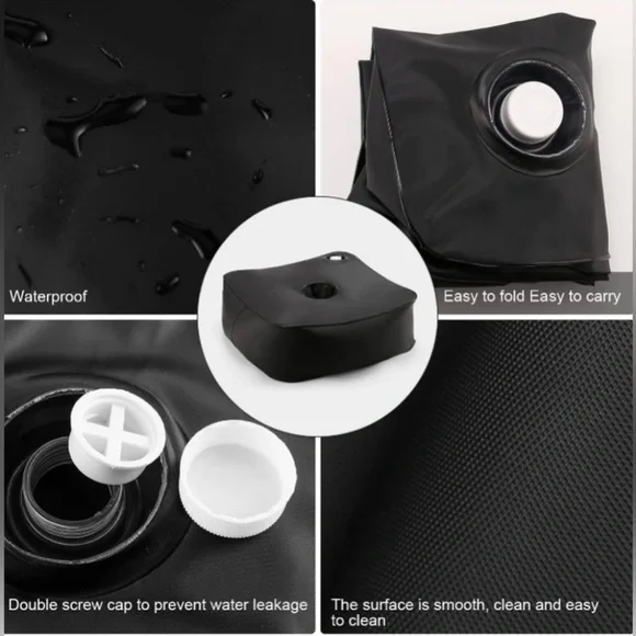 NiP Vogholic Weighted Base Umbrella Stand Water Bag Up to 60 LBS 16 x 16 - Picture 5 of 8